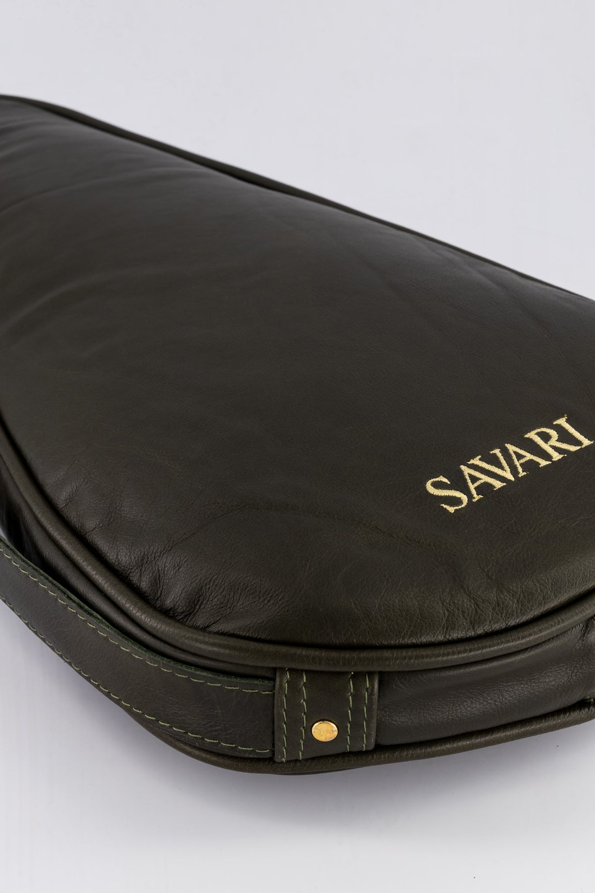 Savari Leather Padel Bag (Olive)