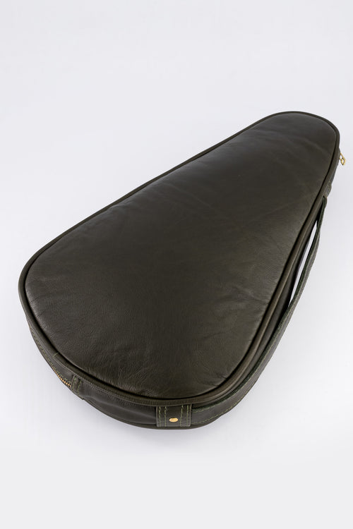 Savari Leather Padel Bag (Olive)