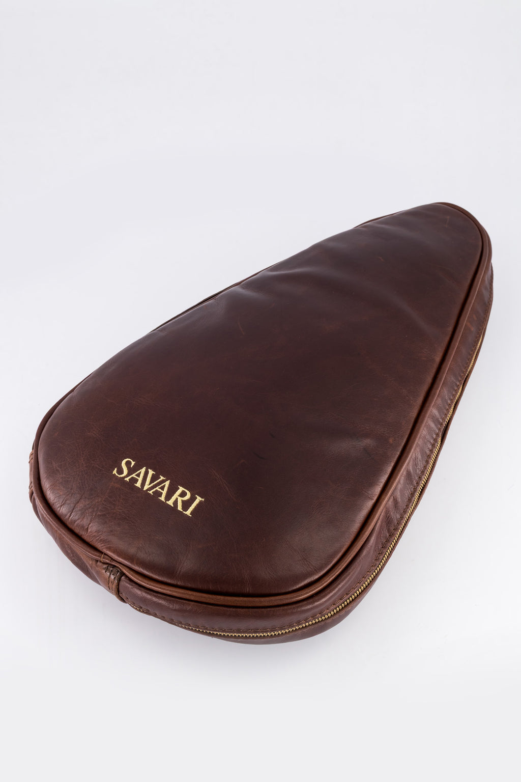 Savari Leather Padel Bag (Brown)